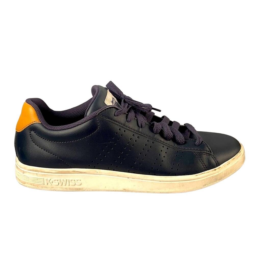 K Swiss Navy Blue perforated leather court shoe Size 11.5